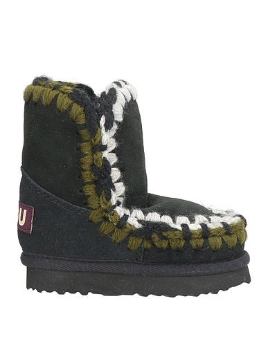 MOU Ankle boot Black Shearling, Textile fibres