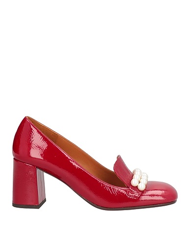 CHIE MIHARA Loafers Red Leather