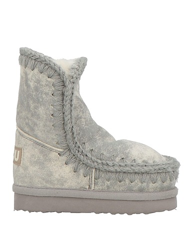 MOU Ankle boot Light grey Shearling, Textile fibers