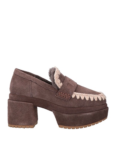 MOU Loafers Taupe Leather