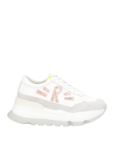 RUCOLINE Sneakers White Leather, Textile fibres