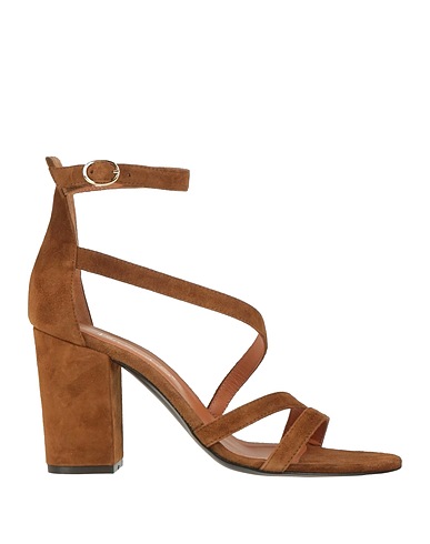 VIA ROMA 15 Sandalen Braun Leder