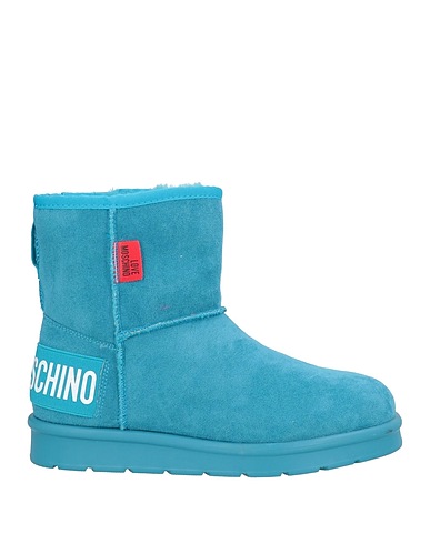 LOVE MOSCHINO Stivaletti Turchese Fibre tessili