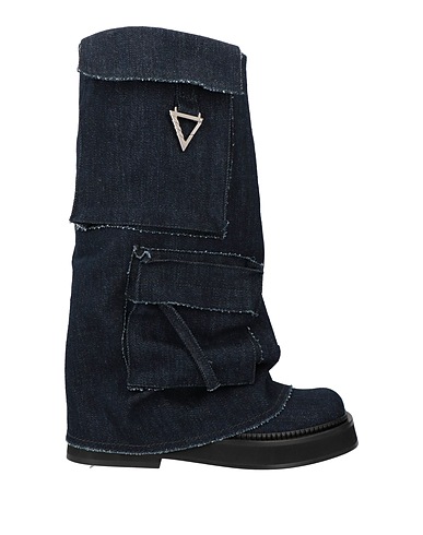 THE ATTICO Boots Blue Textile fibres