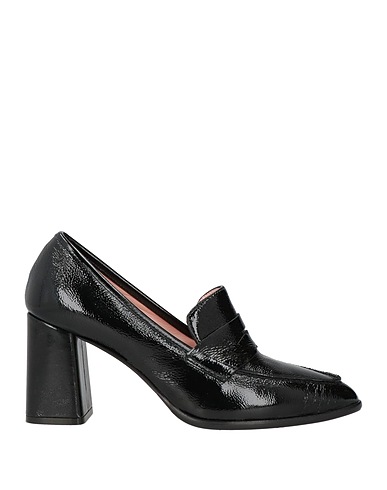 ANNA F. Loafers Black Leather