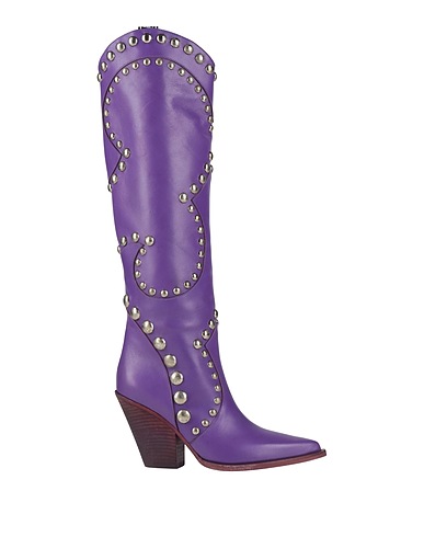 ELENA IACHI Boots Purple Leather