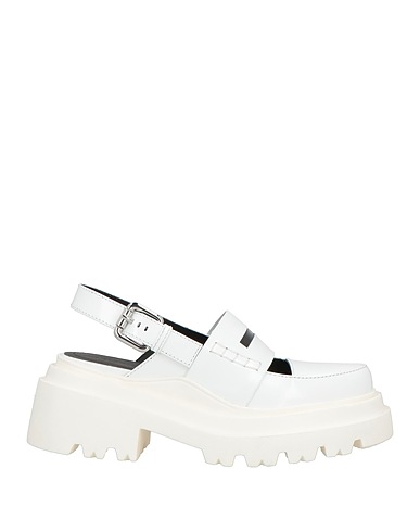 PLAN C Pump White Leather