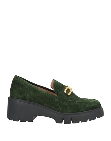 UNISA Loafers Dark green Leather