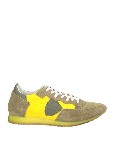 PHILIPPE MODEL Sneakers JUNIOR Militärgrün Leder, Gewebefasern