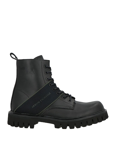 ARMANI EXCHANGE Ankle boot Black 100% Cow leather, Polyester