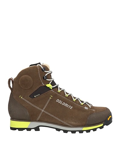 DOLOMITE Ankle boot Dark green Leather, Textile fibres