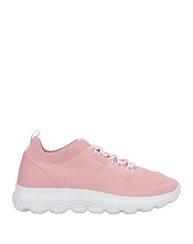GEOX Sneakers Pink Textile fibres, Leather