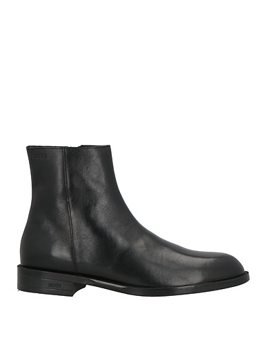 BOSS Stiefelette Schwarz Leder