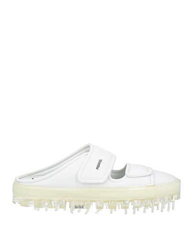 RBRSL RUBBER SOUL Mules and clogs White Leather
