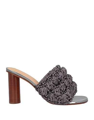 JW ANDERSON Sandals Gunmetal Textile fibers, Leather