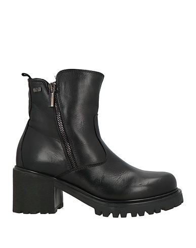 VALLEVERDE Stiefelette Schwarz Leder