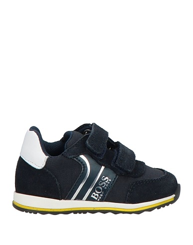 BOSS Sneakers Blu notte Pelle, Fibre tessili