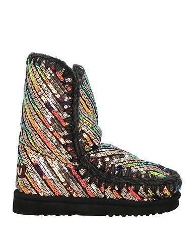 MOU Stiefelette Schwarz Gewebefasern, Wolle