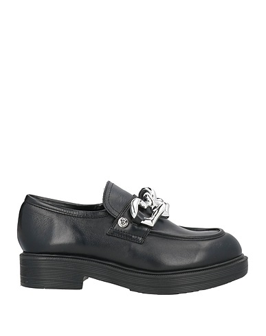 LOVE MOSCHINO Loafers Black Leather