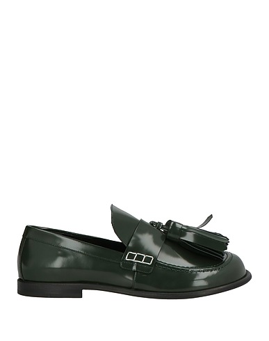 JW ANDERSON Loafers Dark green Calfskin