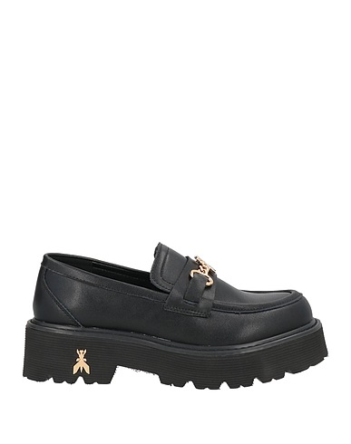 PATRIZIA PEPE Mocassins GIRL Noir Cuir façon poulain