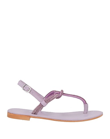 CRISTIN Sandalias de dedo Lila Cuero