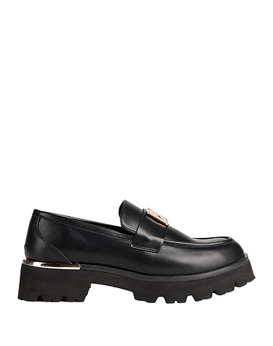 PATRIZIA PEPE Loafers GIRL Black Textile fibers
