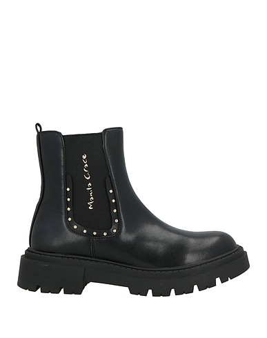 MANILA GRACE Stiefelette Schwarz Gewebefasern