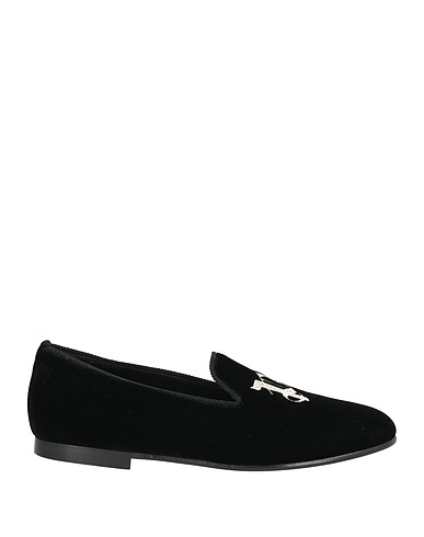 PALM ANGELS Loafers Black Textile fibers