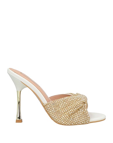 LIU •JO Sandals Gold Textile fibers