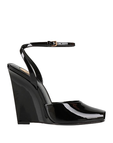 SAINT LAURENT サンダル ブラック 革（なめし加工）