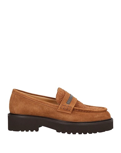 DOUCAL'S Loafers Camel Leather