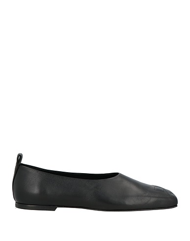 COURRÈGES Ballet flats Black Leather