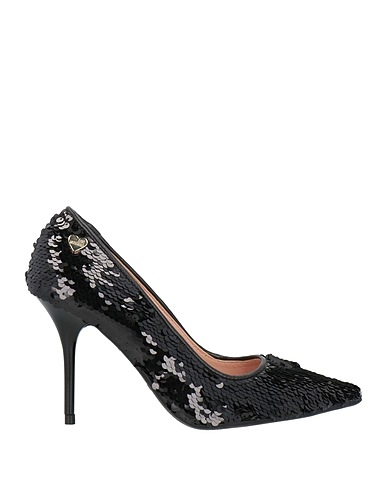 LOVE MOSCHINO Pump Black Textile fibers