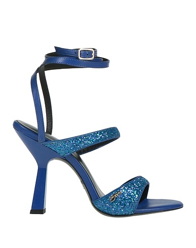 PATRIZIA PEPE Sandals Blue Leather