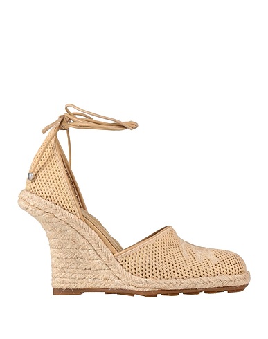 BURBERRY Espadrilles Sand Textile fibres, Leather