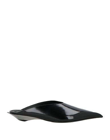 MUGLER Mules and clogs Black Leather