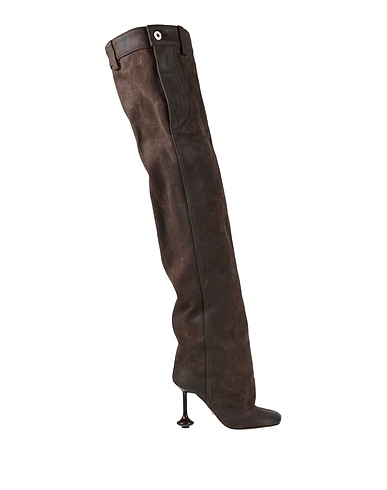 LOEWE Boots Dark brown Leather