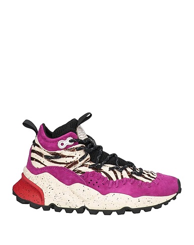 FLOWER MOUNTAIN® Sneakers Mauve Leather, Textile fibers