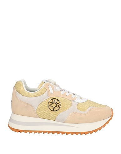 W6YZ Sneakers Χρυσό Ίνες υφασμάτων, Δέρμα