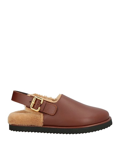 CHLOÉ Mules and clogs Chocolate brown Leather