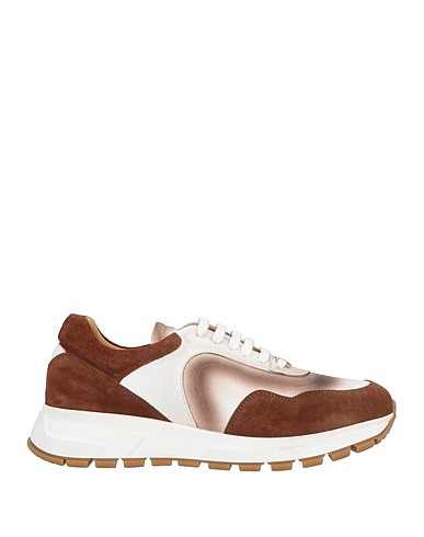 GREY DANIELE ALESSANDRINI Sneakers Brown Leather