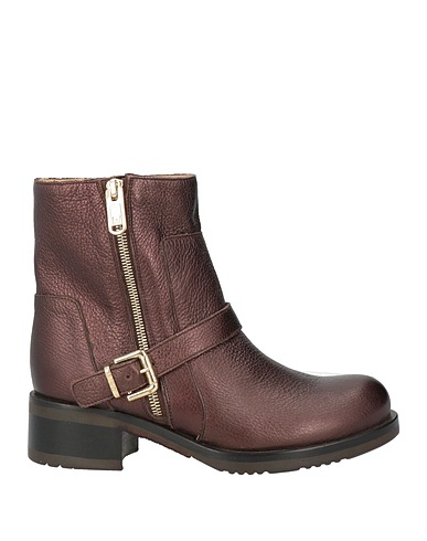 LIU •JO Ankle boot Chocolate brown Leather