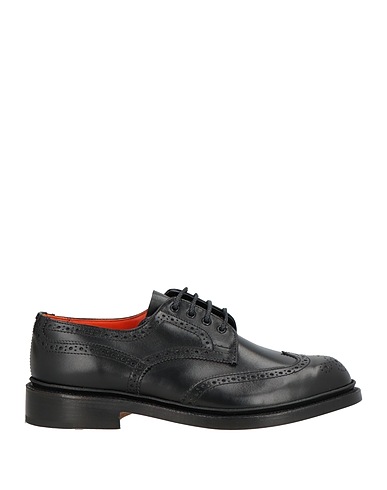 TRICKER'S Laced shoes Black Calfskin
