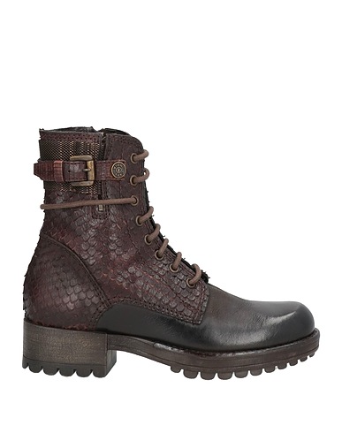 CAFèNOIR Ankle boot Dark brown Leather