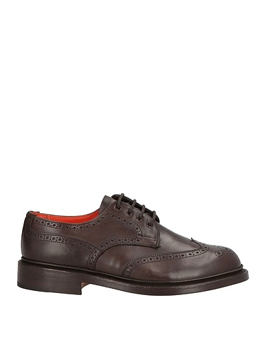 TRICKER'S Laced shoes Dark brown Leather