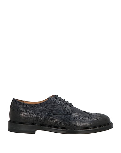 DOUCAL'S Laced shoes Midnight blue Leather