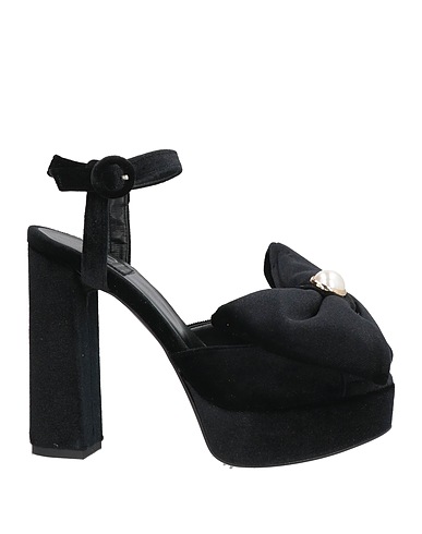 ISLO ISABELLA LORUSSO Sandals Black Textile fibres