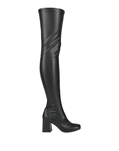 OTTOD'AME Stiefel Schwarz Leder, Gewebefasern