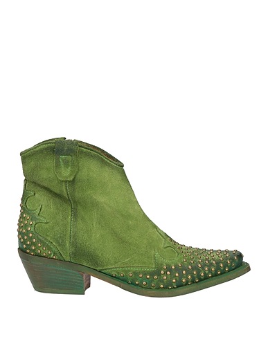 ZOE Ankle boot Military green Leather